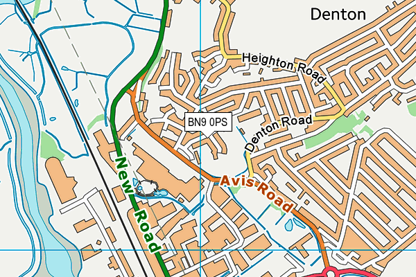 BN9 0PS map - OS VectorMap District (Ordnance Survey) BN9 0PS map - OS VectorMap District (Ordnance Survey)