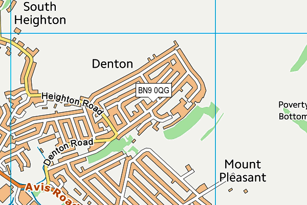 BN9 0QG map - OS VectorMap District (Ordnance Survey) BN9 0QG map - OS VectorMap District (Ordnance Survey)