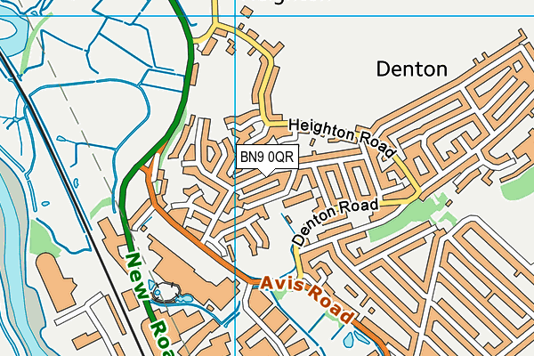 BN9 0QR map - OS VectorMap District (Ordnance Survey) BN9 0QR map - OS VectorMap District (Ordnance Survey)