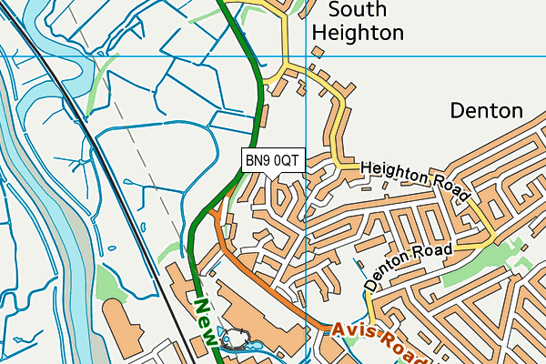 BN9 0QT map - OS VectorMap District (Ordnance Survey) BN9 0QT map - OS VectorMap District (Ordnance Survey)