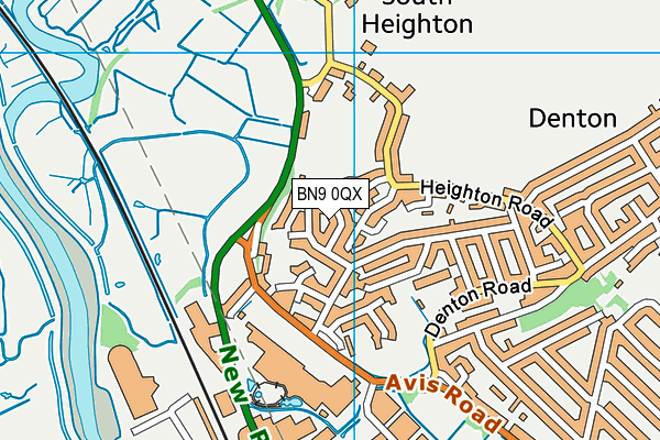 BN9 0QX map - OS VectorMap District (Ordnance Survey) BN9 0QX map - OS VectorMap District (Ordnance Survey)