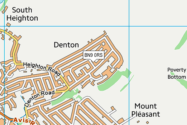 BN9 0RS map - OS VectorMap District (Ordnance Survey) BN9 0RS map - OS VectorMap District (Ordnance Survey)