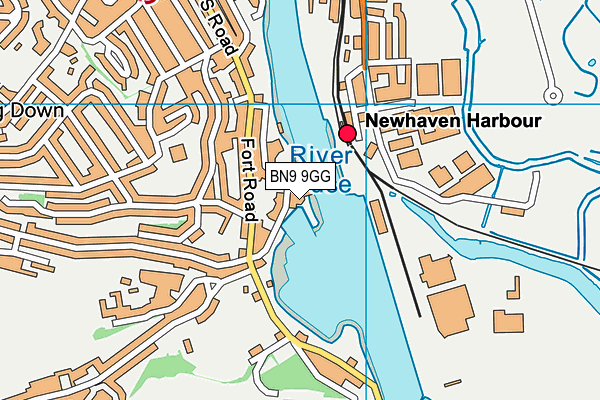 BN9 9GG map - OS VectorMap District (Ordnance Survey) BN9 9GG map - OS VectorMap District (Ordnance Survey)