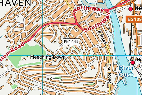 BN9 9HU map - OS VectorMap District (Ordnance Survey) BN9 9HU map - OS VectorMap District (Ordnance Survey)