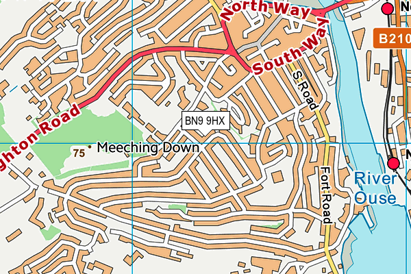 BN9 9HX map - OS VectorMap District (Ordnance Survey) BN9 9HX map - OS VectorMap District (Ordnance Survey)