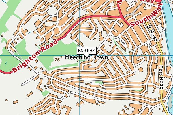 BN9 9HZ map - OS VectorMap District (Ordnance Survey) BN9 9HZ map - OS VectorMap District (Ordnance Survey)