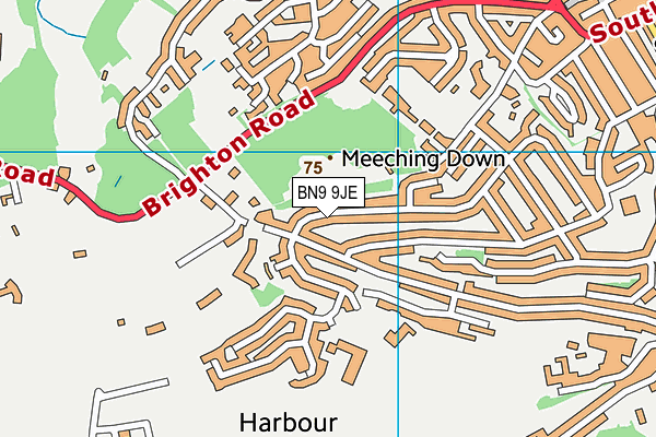 BN9 9JE map - OS VectorMap District (Ordnance Survey) BN9 9JE map - OS VectorMap District (Ordnance Survey)