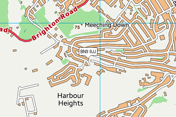 BN9 9JJ map - OS VectorMap District (Ordnance Survey) BN9 9JJ map - OS VectorMap District (Ordnance Survey)