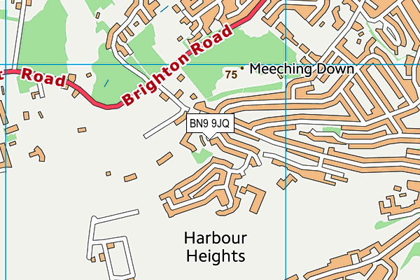 BN9 9JQ map - OS VectorMap District (Ordnance Survey) BN9 9JQ map - OS VectorMap District (Ordnance Survey)