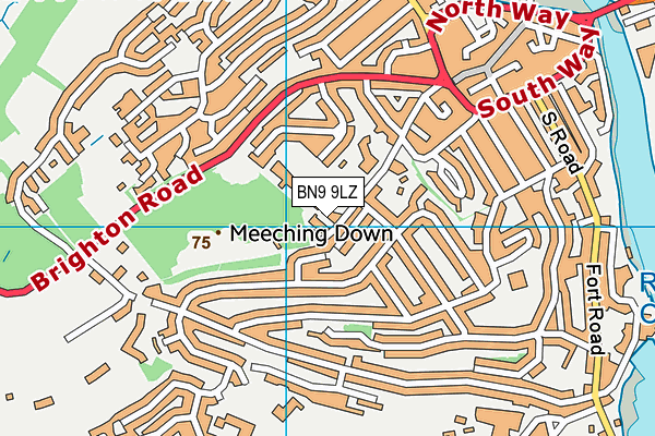 BN9 9LZ map - OS VectorMap District (Ordnance Survey) BN9 9LZ map - OS VectorMap District (Ordnance Survey)