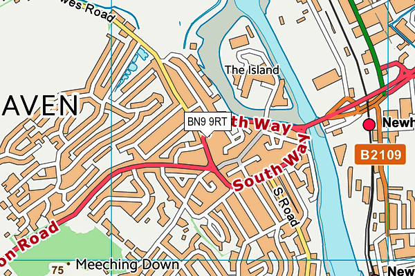 BN9 9RT map - OS VectorMap District (Ordnance Survey) BN9 9RT map - OS VectorMap District (Ordnance Survey)