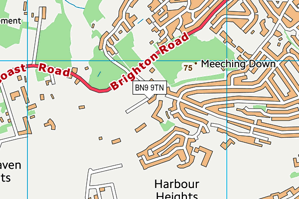 BN9 9TN map - OS VectorMap District (Ordnance Survey) BN9 9TN map - OS VectorMap District (Ordnance Survey)