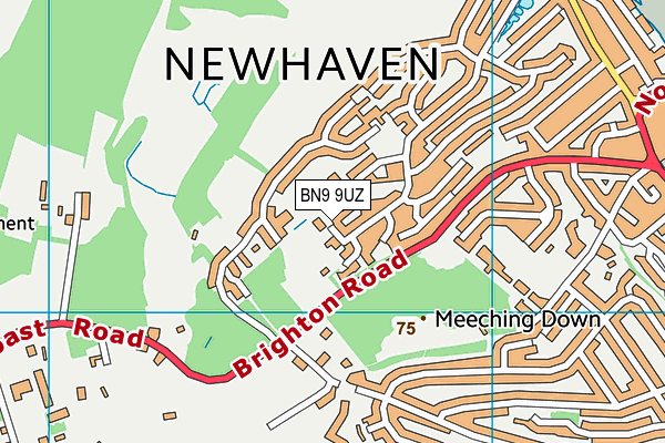 BN9 9UZ map - OS VectorMap District (Ordnance Survey) BN9 9UZ map - OS VectorMap District (Ordnance Survey)