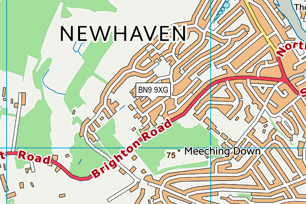 BN9 9XG map - OS VectorMap District (Ordnance Survey) BN9 9XG map - OS VectorMap District (Ordnance Survey)
