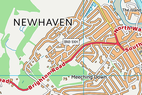 BN9 9XH map - OS VectorMap District (Ordnance Survey) BN9 9XH map - OS VectorMap District (Ordnance Survey)