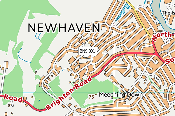 BN9 9XJ map - OS VectorMap District (Ordnance Survey) BN9 9XJ map - OS VectorMap District (Ordnance Survey)