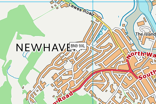 BN9 9XL map - OS VectorMap District (Ordnance Survey) BN9 9XL map - OS VectorMap District (Ordnance Survey)