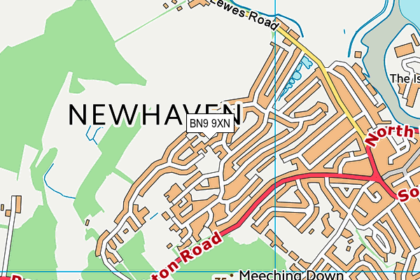 BN9 9XN map - OS VectorMap District (Ordnance Survey) BN9 9XN map - OS VectorMap District (Ordnance Survey)