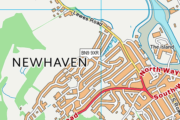 BN9 9XR map - OS VectorMap District (Ordnance Survey) BN9 9XR map - OS VectorMap District (Ordnance Survey)