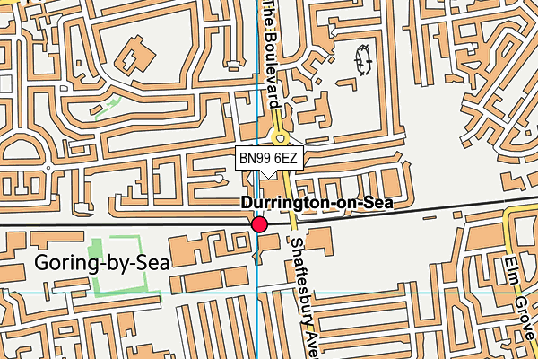 BN99 6EZ map - OS VectorMap District (Ordnance Survey) BN99 6EZ map - OS VectorMap District (Ordnance Survey)