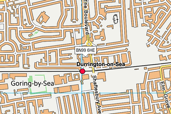 BN99 6HE map - OS VectorMap District (Ordnance Survey) BN99 6HE map - OS VectorMap District (Ordnance Survey)
