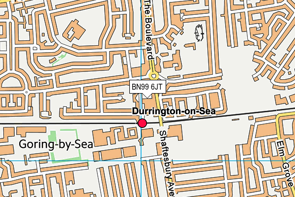BN99 6JT map - OS VectorMap District (Ordnance Survey) BN99 6JT map - OS VectorMap District (Ordnance Survey)