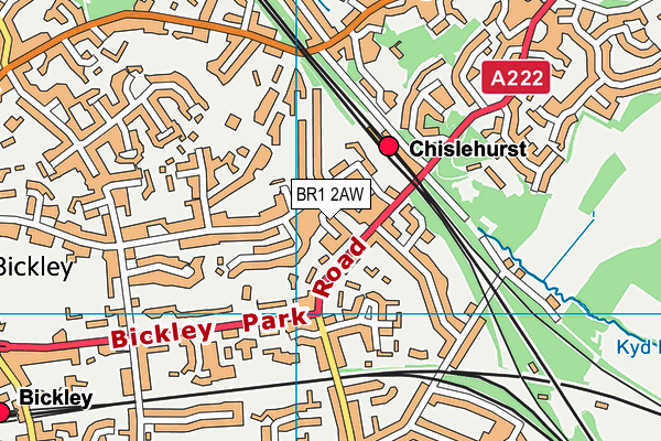 BR1 2AW map - OS VectorMap District (Ordnance Survey) BR1 2AW map - OS VectorMap District (Ordnance Survey)
