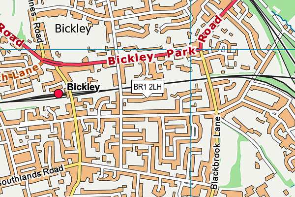 BR1 2LH map - OS VectorMap District (Ordnance Survey) BR1 2LH map - OS VectorMap District (Ordnance Survey)
