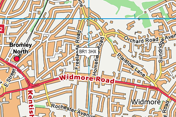 BR1 3HX map - OS VectorMap District (Ordnance Survey) BR1 3HX map - OS VectorMap District (Ordnance Survey)