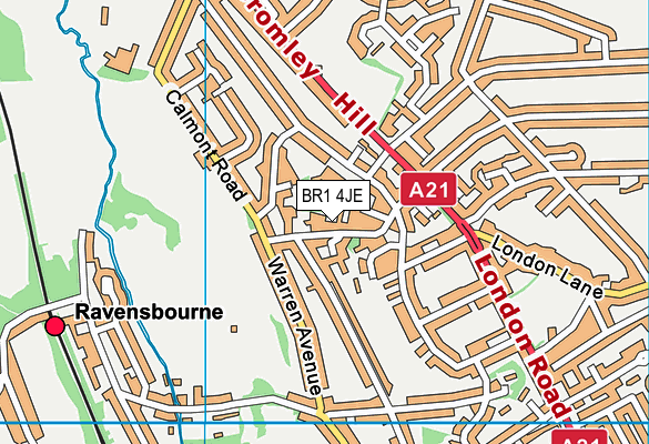 BR1 4JE map - OS VectorMap District (Ordnance Survey) BR1 4JE map - OS VectorMap District (Ordnance Survey)