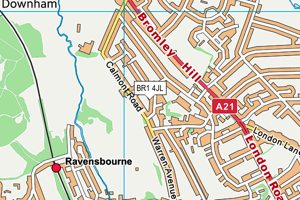 BR1 4JL map - OS VectorMap District (Ordnance Survey) BR1 4JL map - OS VectorMap District (Ordnance Survey)