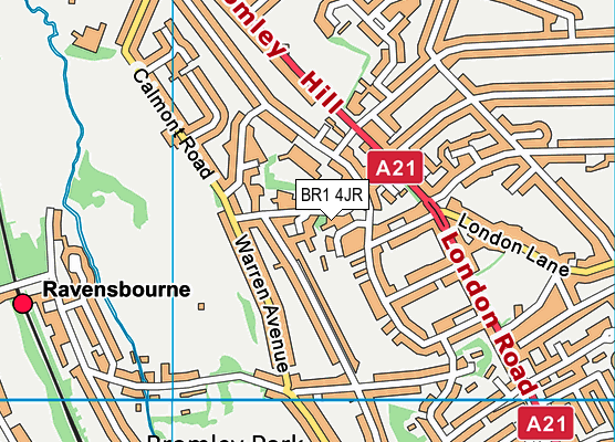 BR1 4JR map - OS VectorMap District (Ordnance Survey) BR1 4JR map - OS VectorMap District (Ordnance Survey)