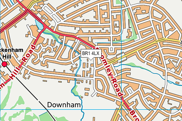 BR1 4LX map - OS VectorMap District (Ordnance Survey) BR1 4LX map - OS VectorMap District (Ordnance Survey)