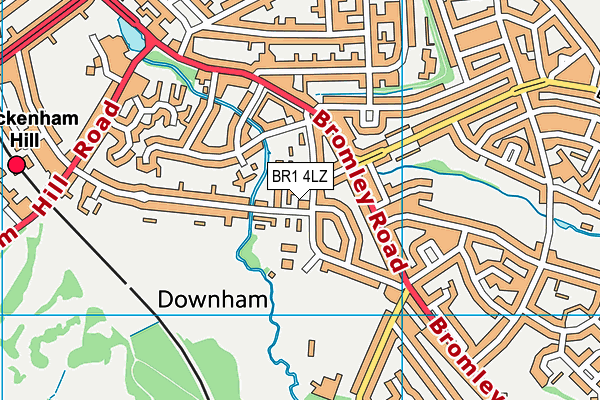 BR1 4LZ map - OS VectorMap District (Ordnance Survey)