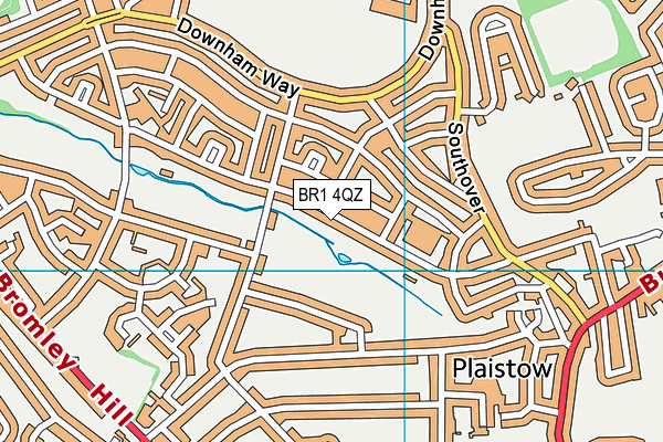 BR1 4QZ map - OS VectorMap District (Ordnance Survey) BR1 4QZ map - OS VectorMap District (Ordnance Survey)