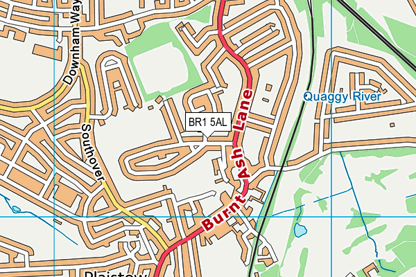 BR1 5AL map - OS VectorMap District (Ordnance Survey) BR1 5AL map - OS VectorMap District (Ordnance Survey)