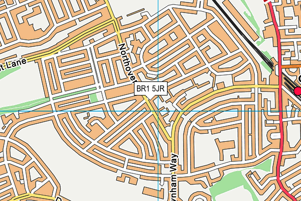 BR1 5JR map - OS VectorMap District (Ordnance Survey) BR1 5JR map - OS VectorMap District (Ordnance Survey)
