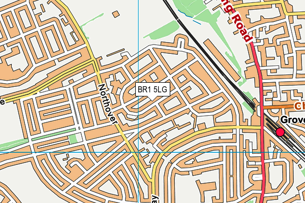 BR1 5LG map - OS VectorMap District (Ordnance Survey) BR1 5LG map - OS VectorMap District (Ordnance Survey)