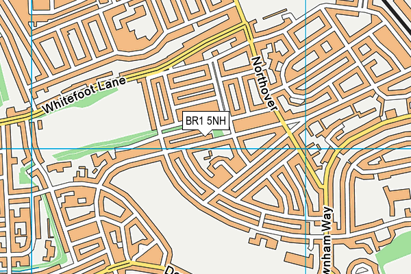 BR1 5NH map - OS VectorMap District (Ordnance Survey) BR1 5NH map - OS VectorMap District (Ordnance Survey)