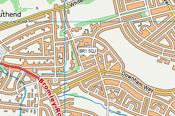 BR1 5QJ map - OS VectorMap District (Ordnance Survey) BR1 5QJ map - OS VectorMap District (Ordnance Survey)