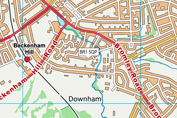 BR1 5QP map - OS VectorMap District (Ordnance Survey)
