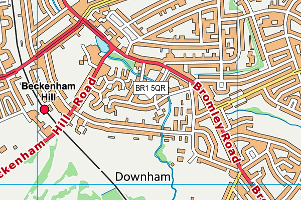 BR1 5QR map - OS VectorMap District (Ordnance Survey) BR1 5QR map - OS VectorMap District (Ordnance Survey)