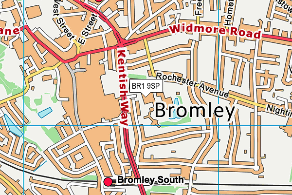 BR1 9SP map - OS VectorMap District (Ordnance Survey) BR1 9SP map - OS VectorMap District (Ordnance Survey)
