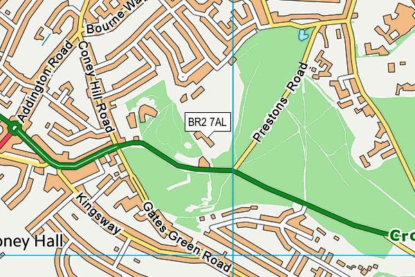 BR2 7AL map - OS VectorMap District (Ordnance Survey) BR2 7AL map - OS VectorMap District (Ordnance Survey)