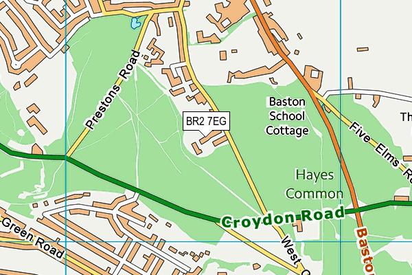BR2 7EG map - OS VectorMap District (Ordnance Survey) BR2 7EG map - OS VectorMap District (Ordnance Survey)