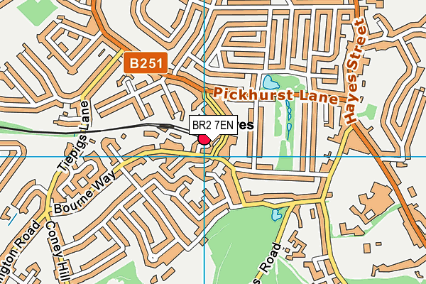 BR2 7EN map - OS VectorMap District (Ordnance Survey) BR2 7EN map - OS VectorMap District (Ordnance Survey)