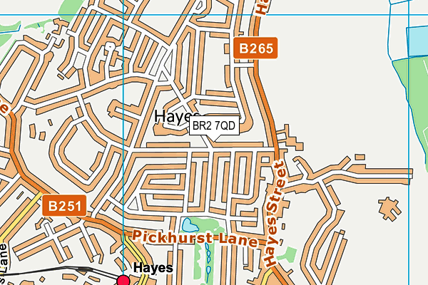 BR2 7QD map - OS VectorMap District (Ordnance Survey) BR2 7QD map - OS VectorMap District (Ordnance Survey)