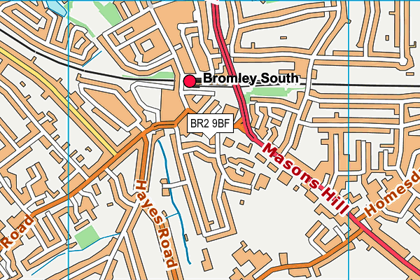 BR2 9BF map - OS VectorMap District (Ordnance Survey) BR2 9BF map - OS VectorMap District (Ordnance Survey)