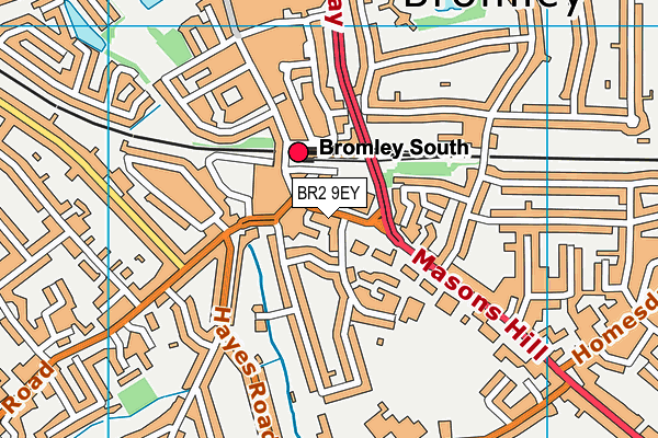 BR2 9EY map - OS VectorMap District (Ordnance Survey) BR2 9EY map - OS VectorMap District (Ordnance Survey)