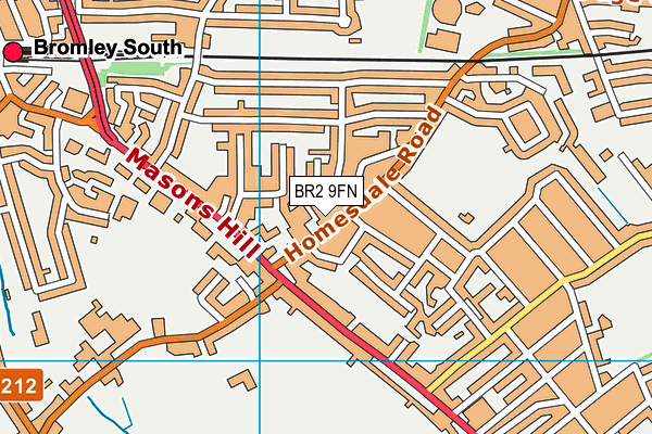BR2 9FN map - OS VectorMap District (Ordnance Survey) BR2 9FN map - OS VectorMap District (Ordnance Survey)